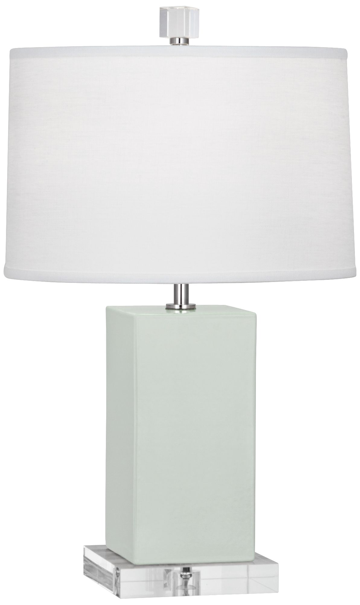 Robert Abbey Harvey Celadon Glazed Ceramic Accent Lamp