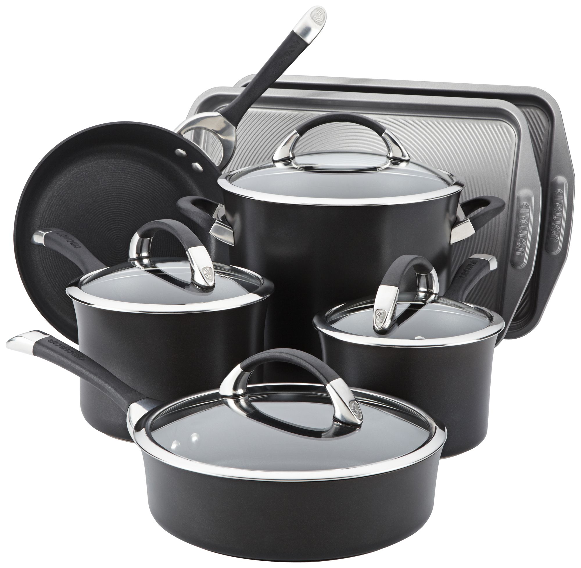 Circulon Symmetry Black 11-Pc Cookware/Bakeware Set