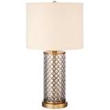 Alcazar Brass and Mercury Glass Table Lamp