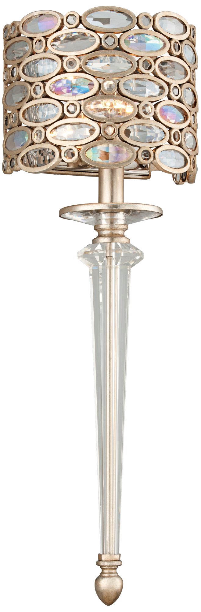 Corbett Party Girl 23" High Silver Leaf Wall Sconce