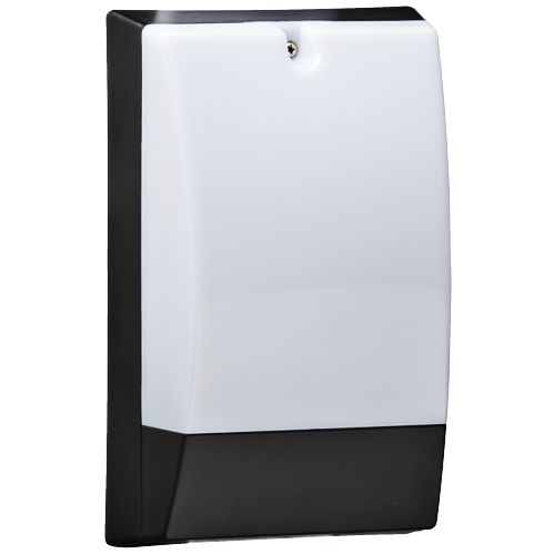 Reydon Black 10" High Frosted LED Security Light