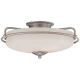 Quoizel Griffin 17&quot; Wide Large Nickel Floating Ceiling Light