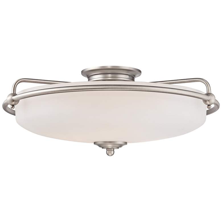 Image 2 Quoizel Griffin Extra Large Nickel Floating Ceiling Light