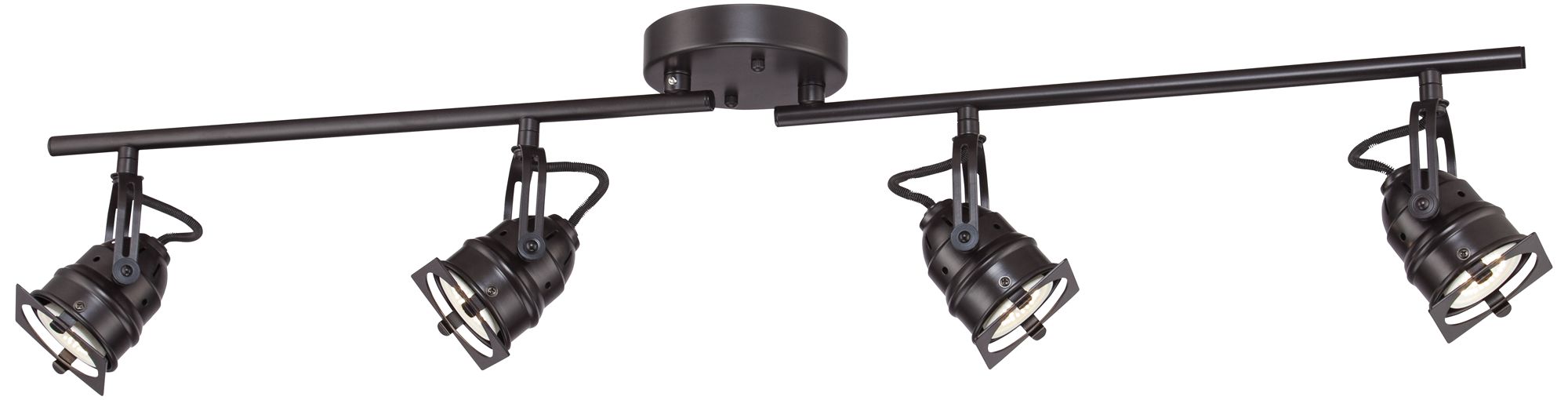 Hamilton 4Light Swing Arm Bronze LED Track Fixture 3T192 Lamps Plus