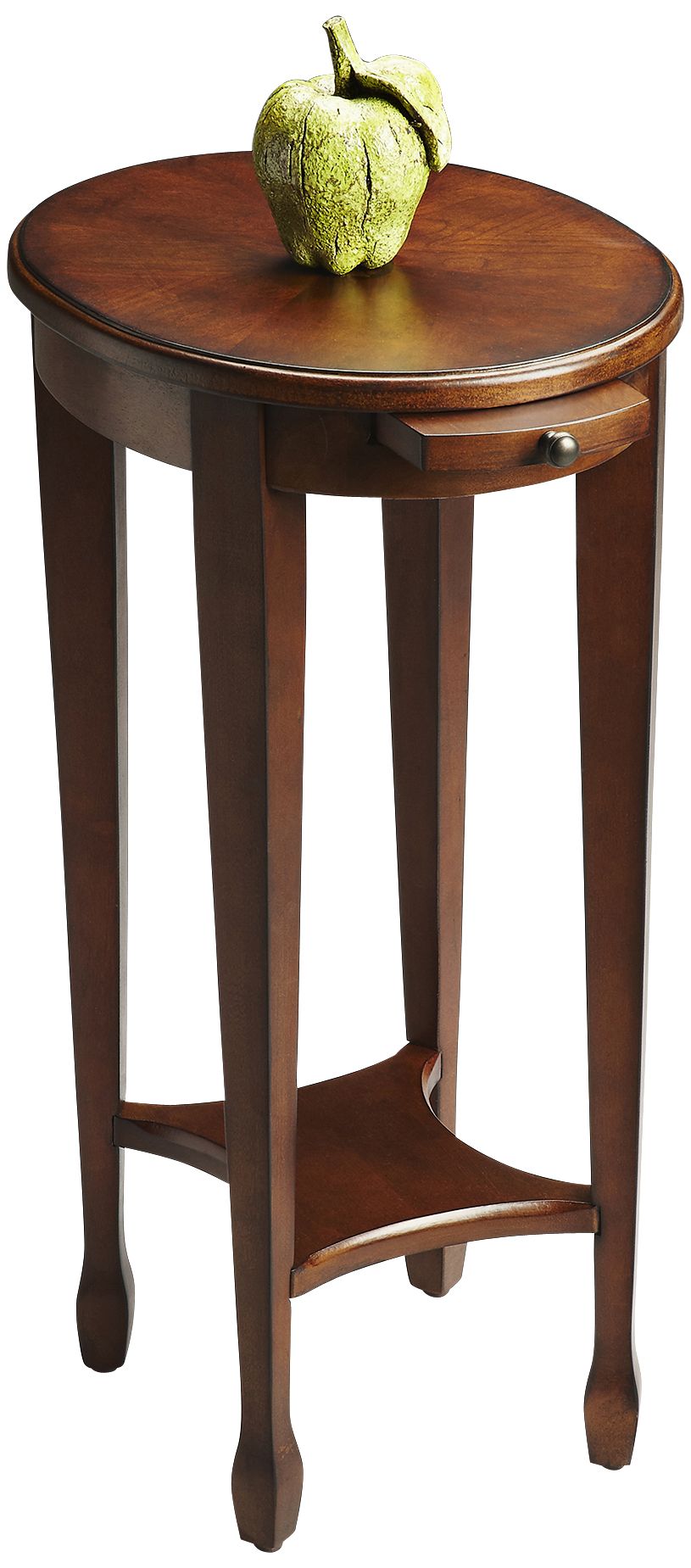 Masterpiece 15" Wide Cherry Veneered Hardwood Accent Table