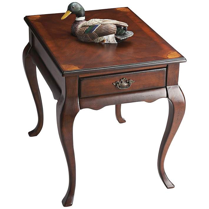 Jackson 21 Wide Cherry Finish Traditional End Table 3t551