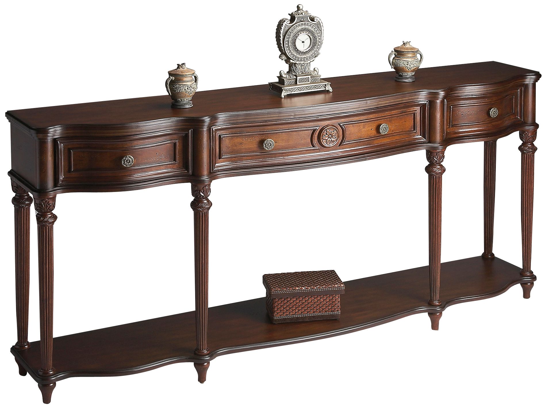 Madison 72" Wide Cherry Finish Console Table