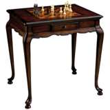 Madison 29&quot; Wide Cherry Reversible Chess Game Table
