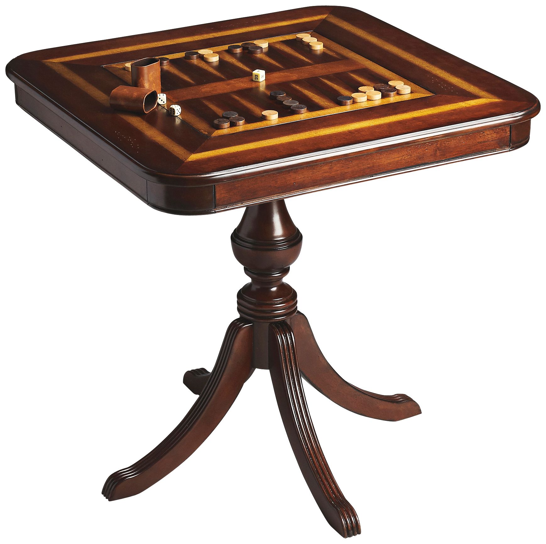Madison 30" Wide Cherry Reversible Board Game Table