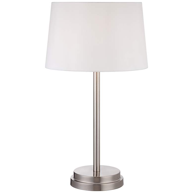 Image 3 Elroy Modern 27" High Brushed Nickel Table Lamp