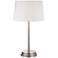 Elroy Modern 27" High Brushed Nickel Table Lamp