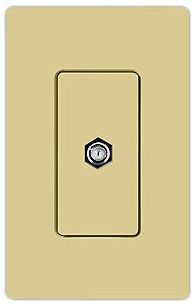 Lutron Claro Cable TV Jack - Ivory