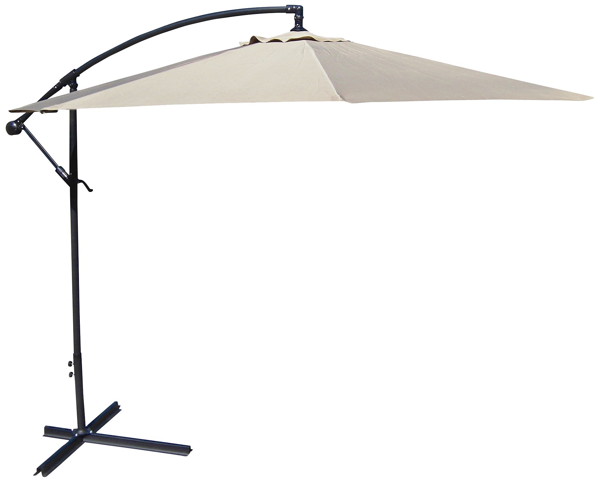 10-Foot Offset Umbrella in Natural Polyester