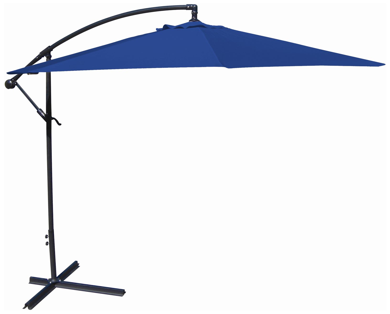 10-Foot Offset Umbrella in Royal Polyester