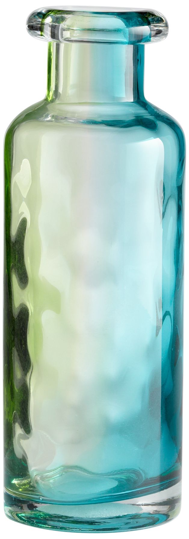 Rigby 14" High Handcrafted Blue Glass Vase