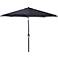 Black 9' Steel Market Umbrella