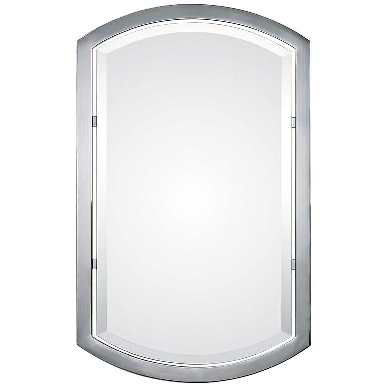Uttermost Jacklyn Polished Chrome 23&quot; x 37&quot; Wall Mirror