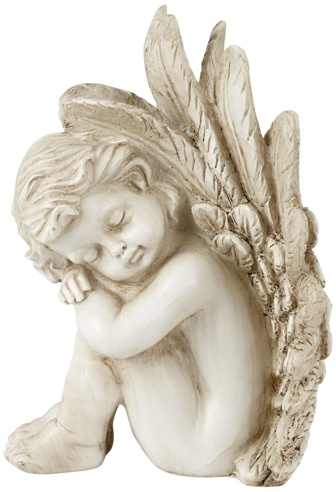 Sleeping Angel Facing Right 9 1/2" High Figurine