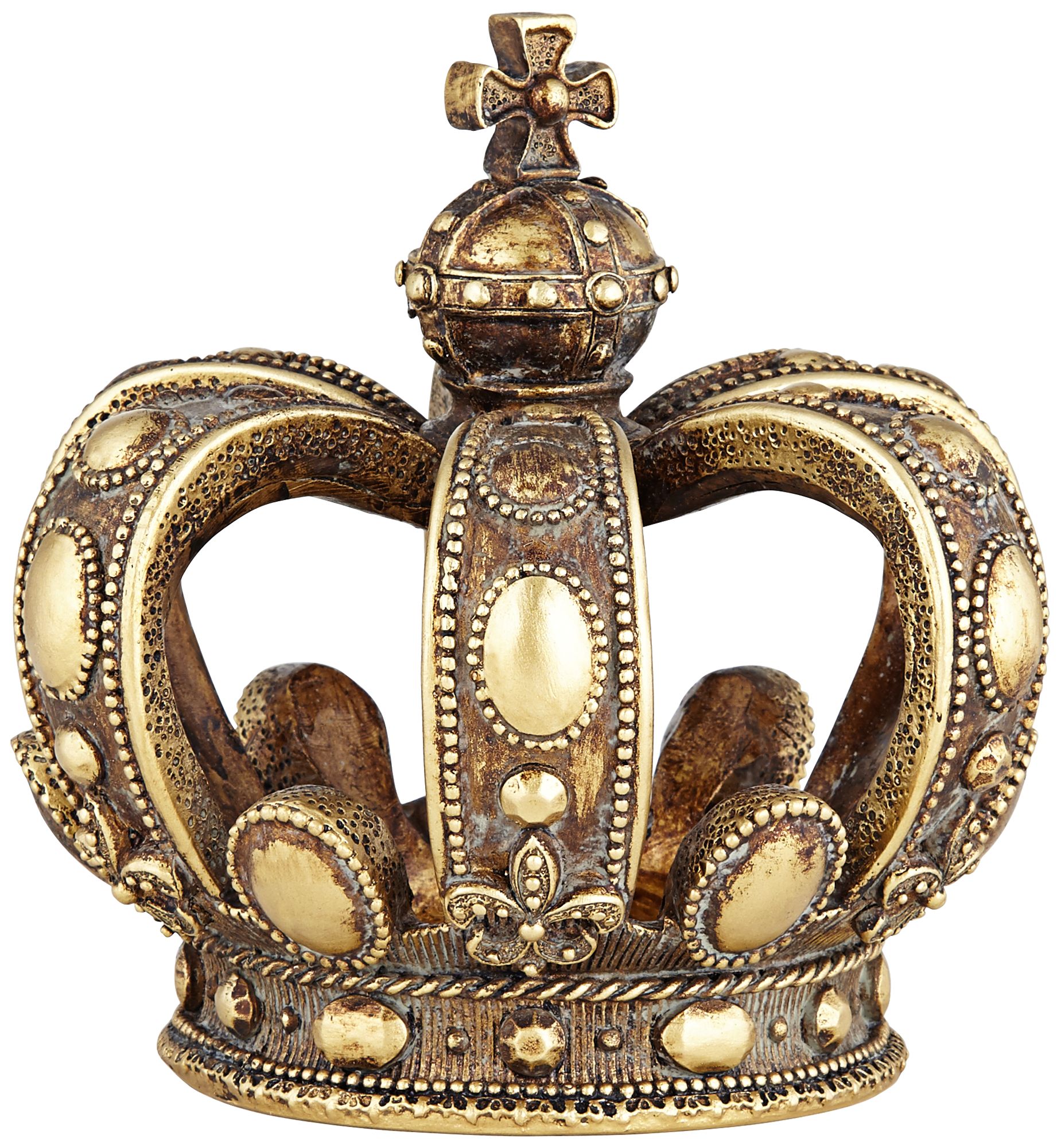 Copper and Gold 6 3/4" High Crown Sculpture 3Y059 Lamps Plus