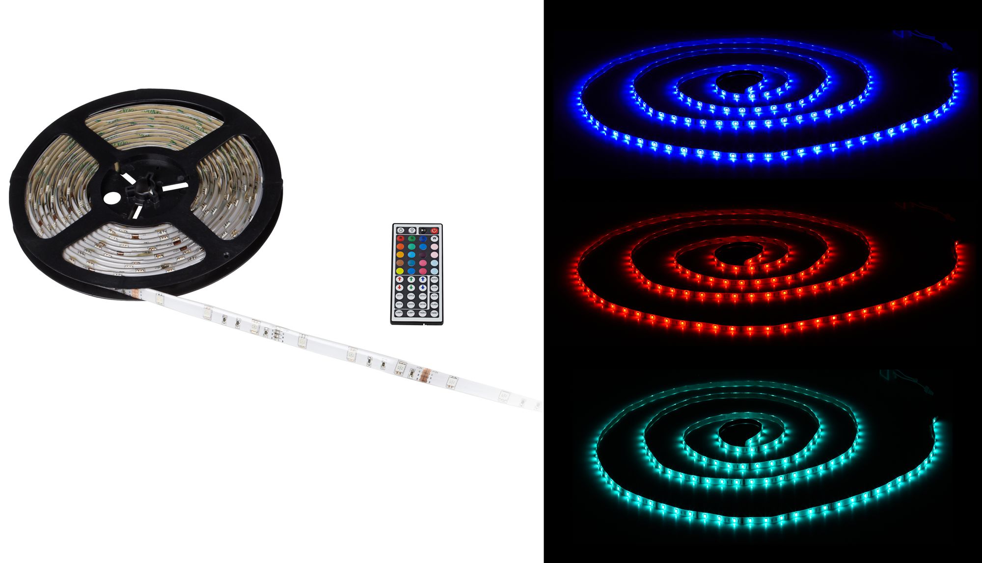 Water-Resistant Color LED Tape Light Kit