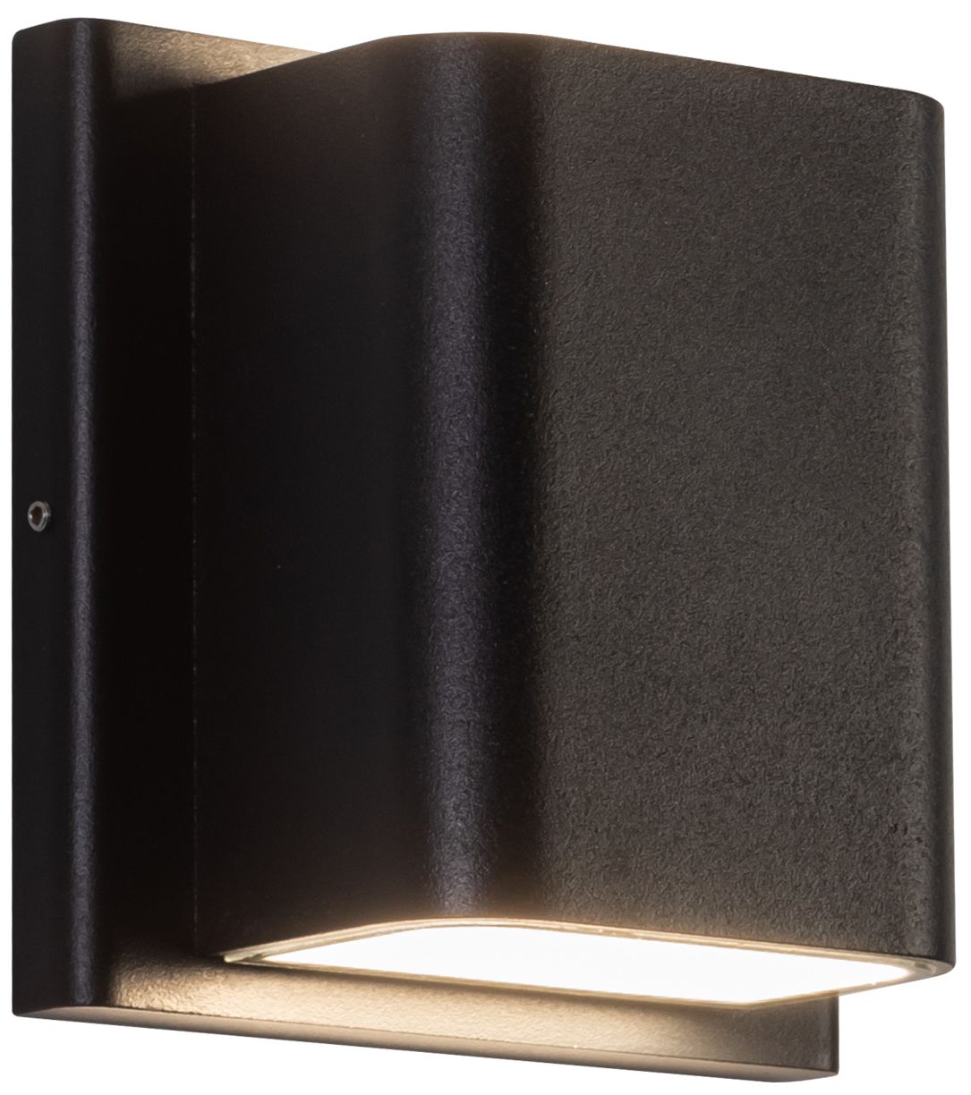 Kuzco Tolan Led 4-in Black All-terior Wall Sconce