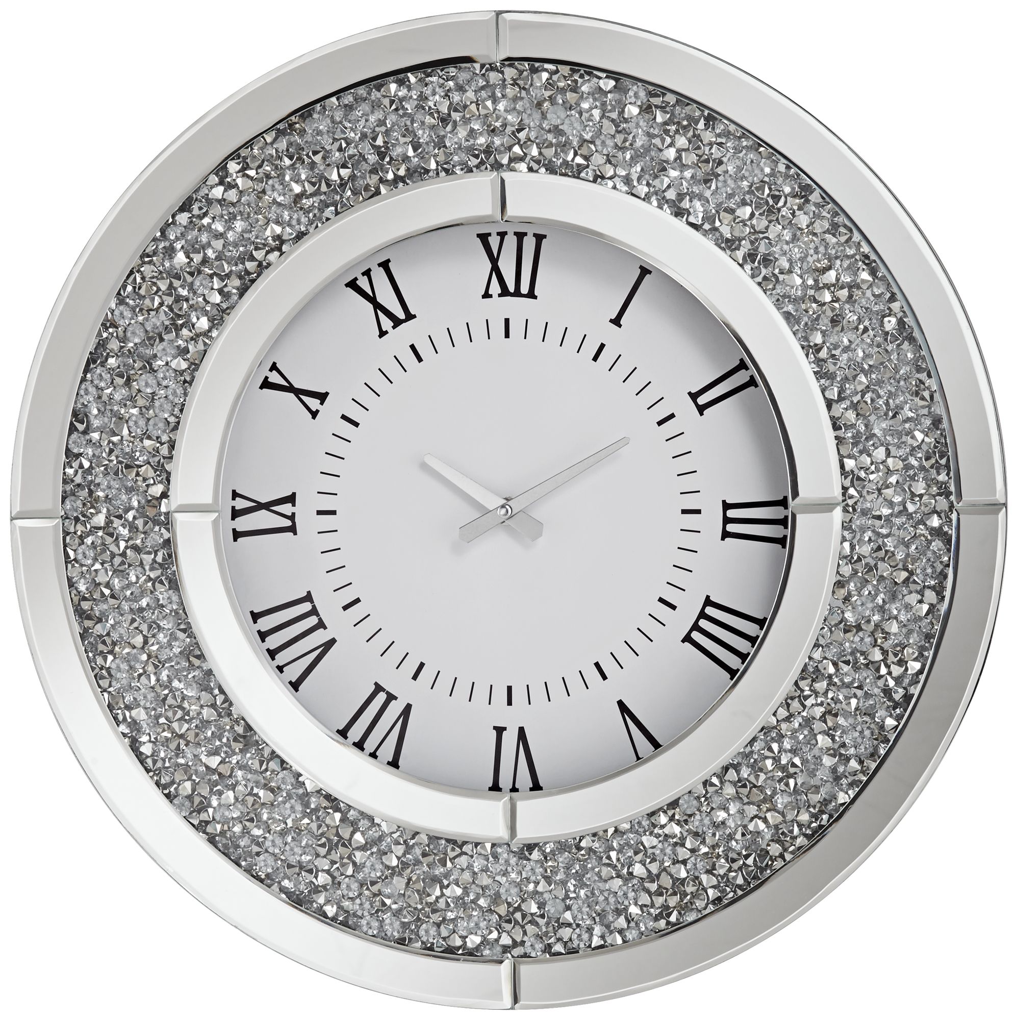 Lucy 19 3 4 Wide Jeweled Wall Clock 40c60 Lamps Plus
