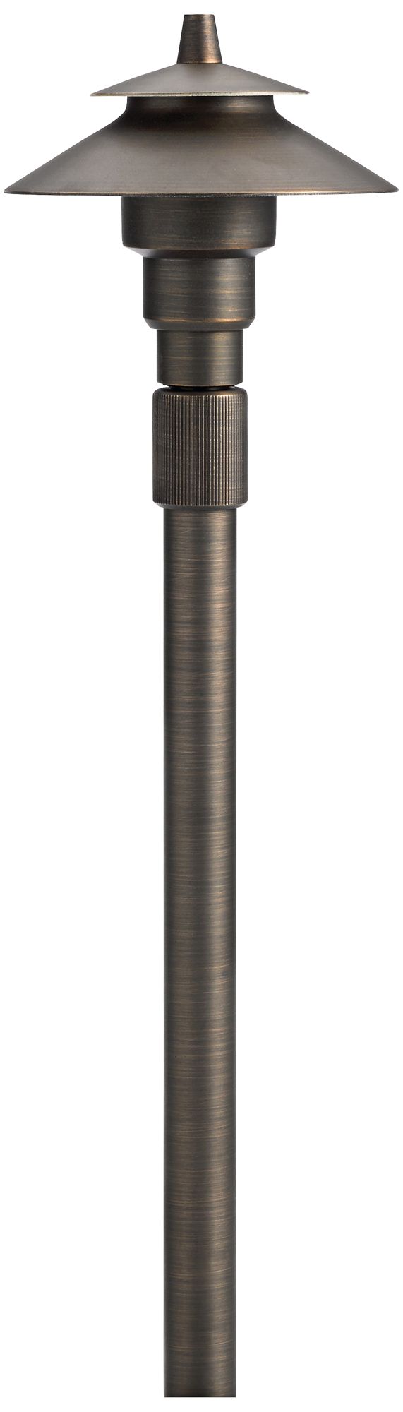 Rivas Centennial Brass Small Adjustable Landscape Path Light