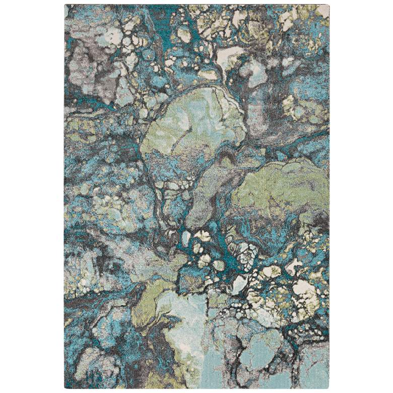 Surya Aberdine 5&#39;2&quot;x7&#39;6&quot; Teal Blue and Gray Area Rug