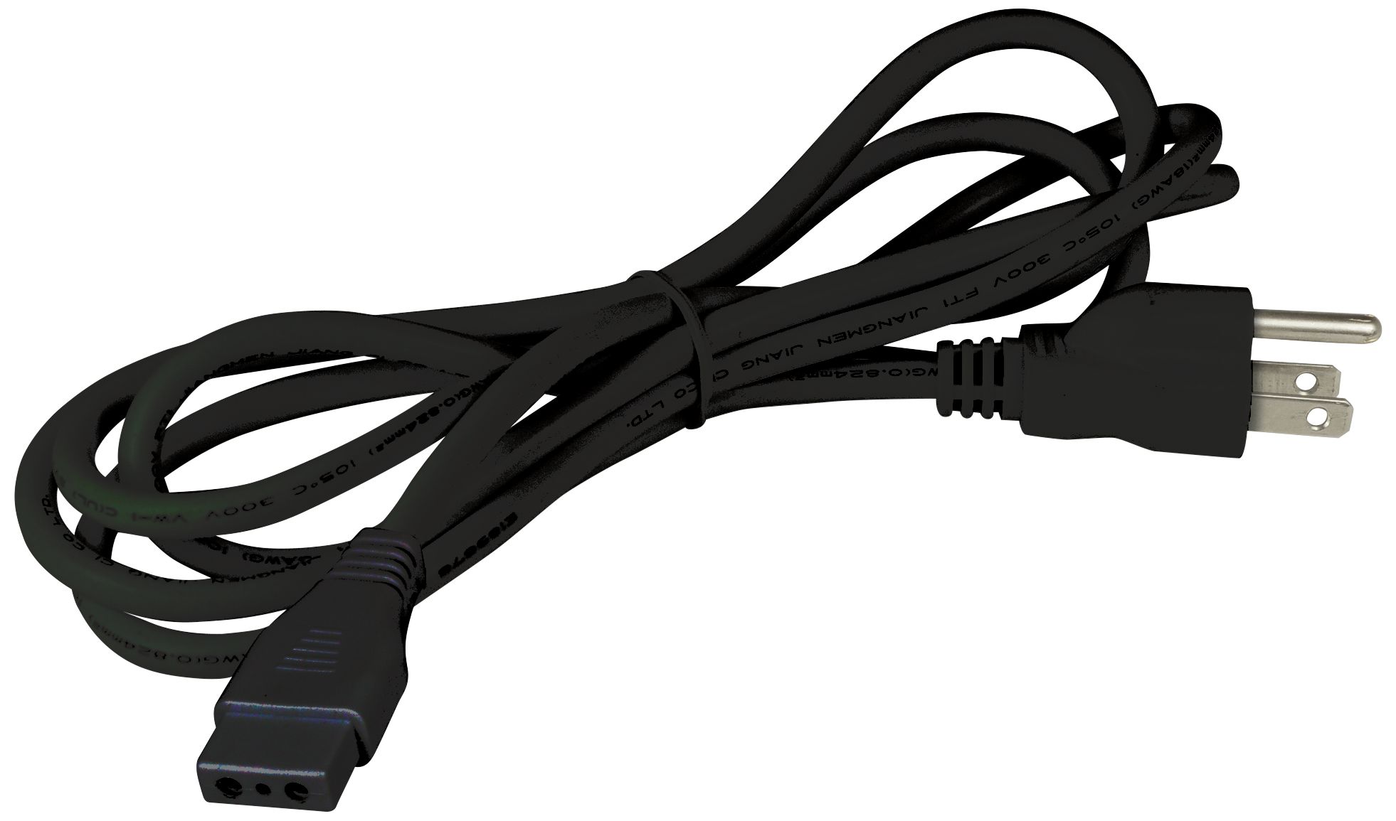 Nora Bravo Frost 72" Black Cord and Plug Cable 