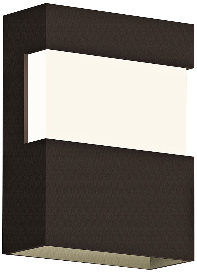 Sonneman Band 8" High Textured Bronze LED Outdoor Wall Light