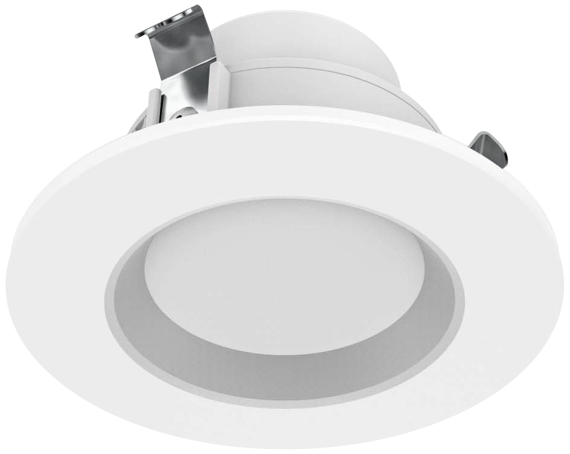 50 Watt Equivalent 3" White 8W LED Remodel Recessed Trim