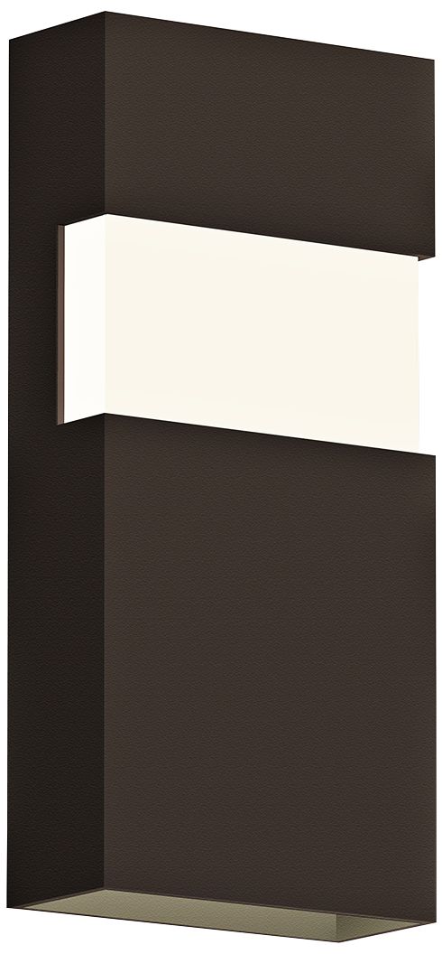 Sonneman Band 13"H Textured Bronze LED Outdoor Wall Light