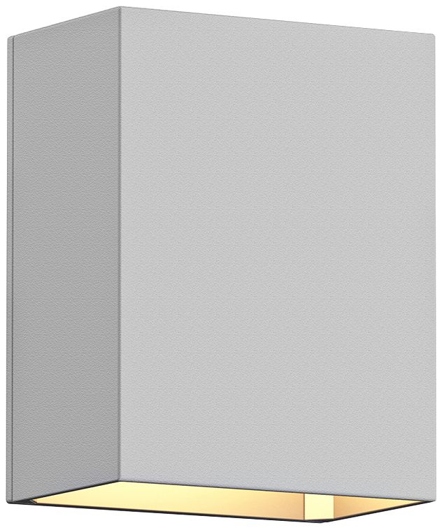 Sonneman Box 4 1/2"H Textured White LED Outdoor Wall Light
