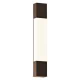Box Column 22&quot; High Textured Bronze LED Outdoor Wall Light