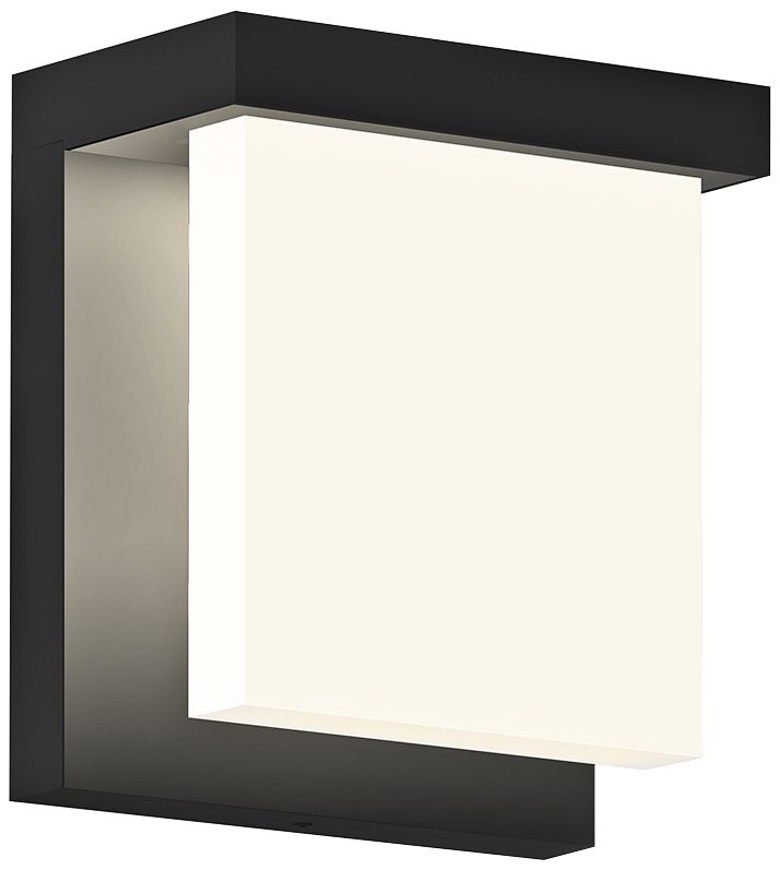 Glass Glow 5 3/4" High Satin Black LED Outdoor Wall Light