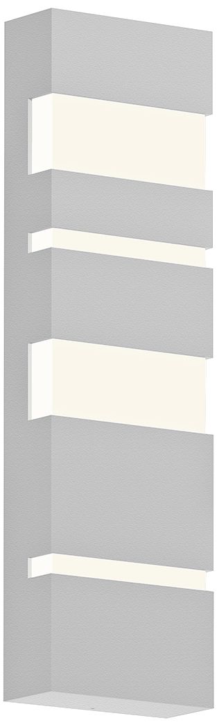 Jazz Notes 21" High Textured White LED Outdoor Wall Light