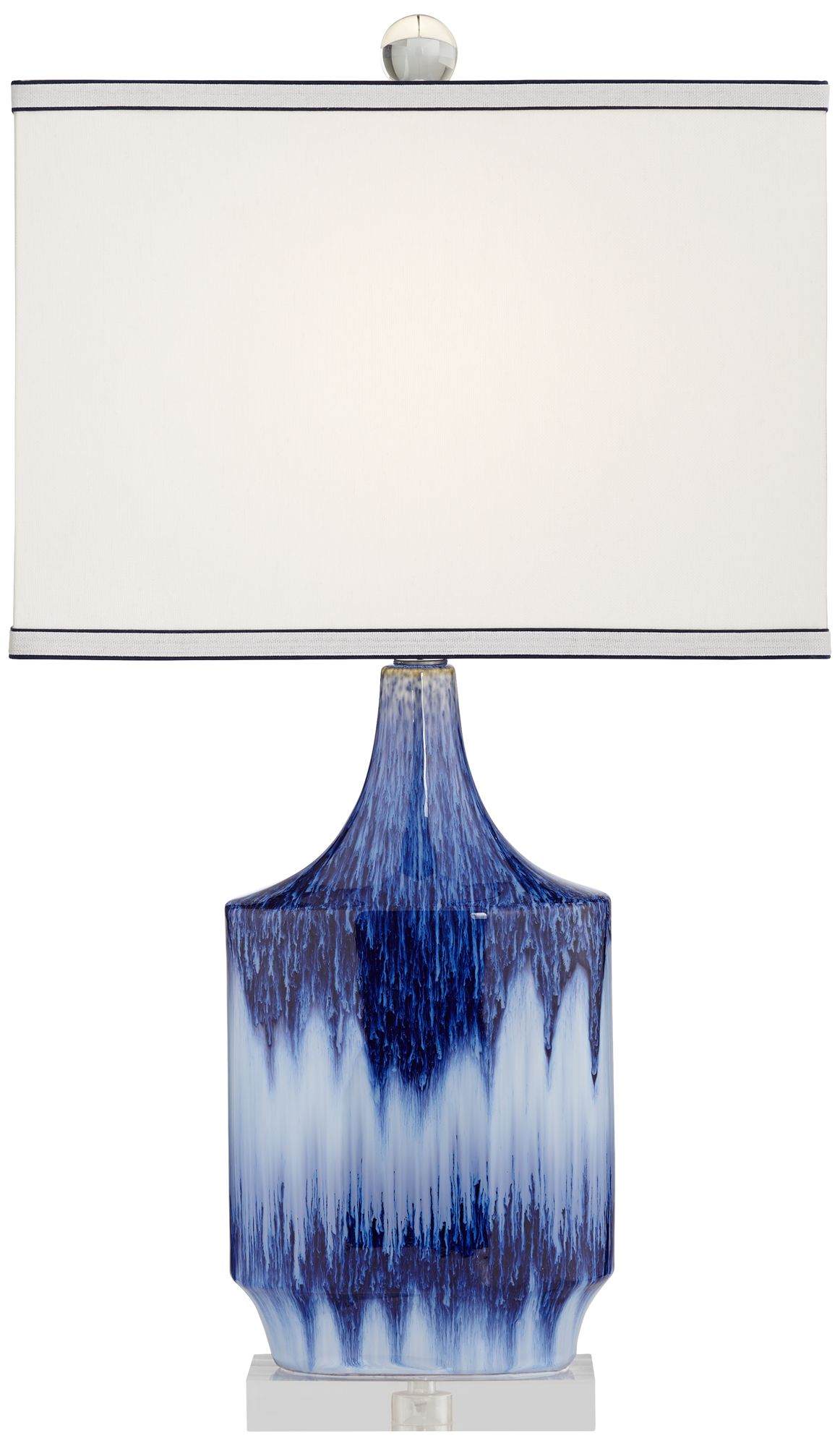 Dusky Blue Ceramic Table Lamp – Elegant Modern Home Lighting