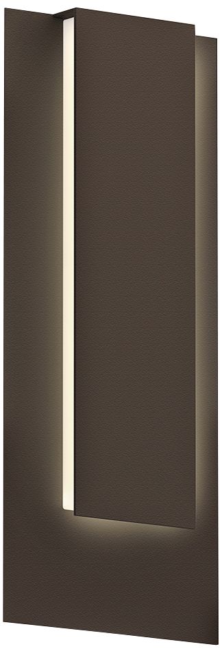 Sonneman Reveal 19"H Textured Bronze LED Outdoor Wall Light