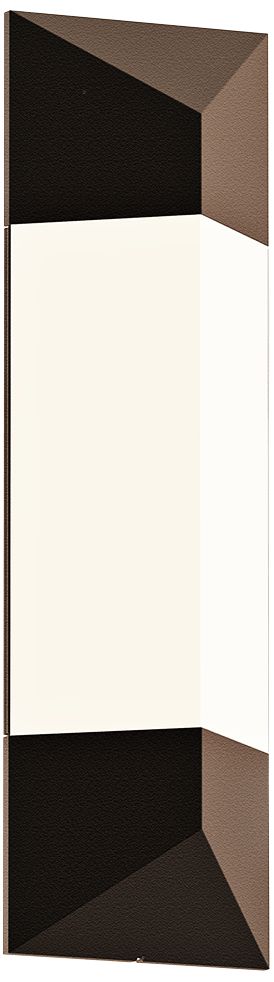 Sonneman Triform 18"H Textured Bronze LED Outdoor Wall Light