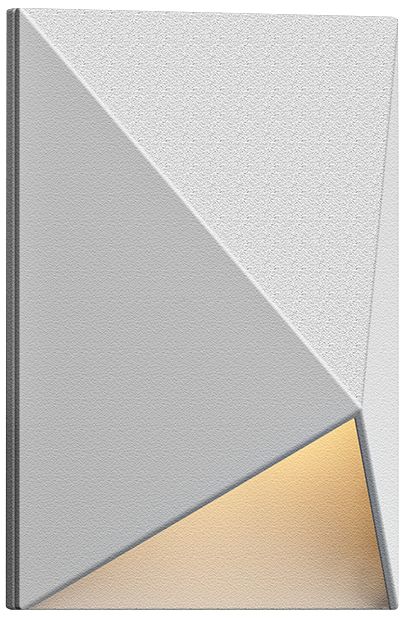 Triform Compact 4 1/2" High White LED Outdoor Wall Light