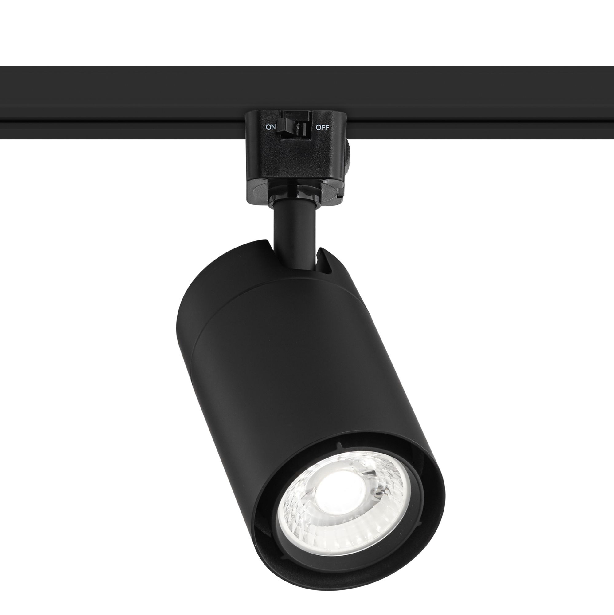 Black 15 Watt LED Cylinder Track Head 40R27 Lamps Plus