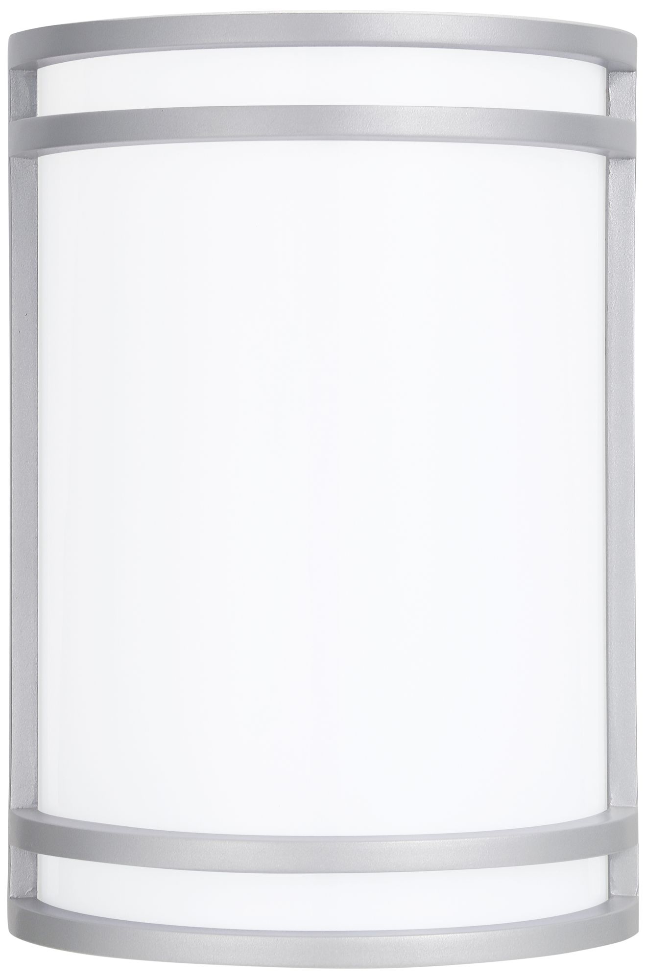 Cyber Tech Saturn 10" High Satin Nickel LED Outdoor Wall Light