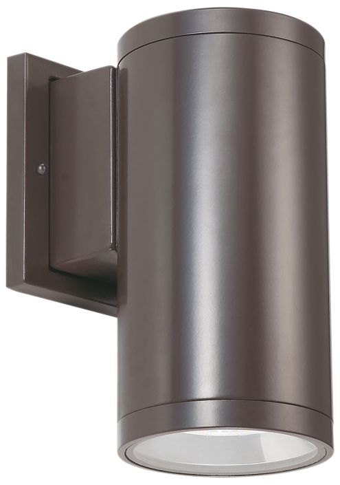 Tubular 5"H Bronze 5000K LED Downlight Outdoor Wall Light