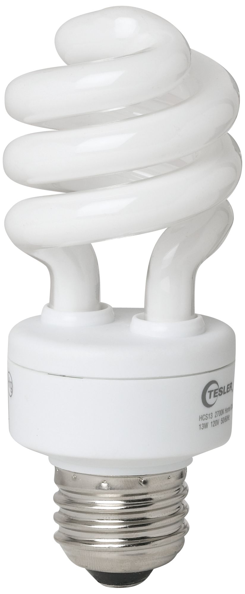 Tesler 13 Watt Warm White ENERGY STARÂ® Spiral CFL Bulb