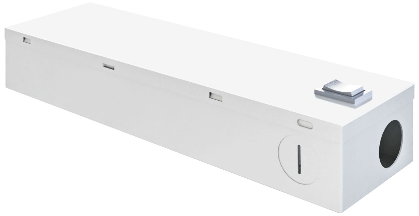 9.4" Wide White 60W LED Phase Dimming Driver Receiver J-Box