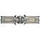 Quincy Hall 4"H Satin Nickel 2-Light A Bowtie Wall Sconce