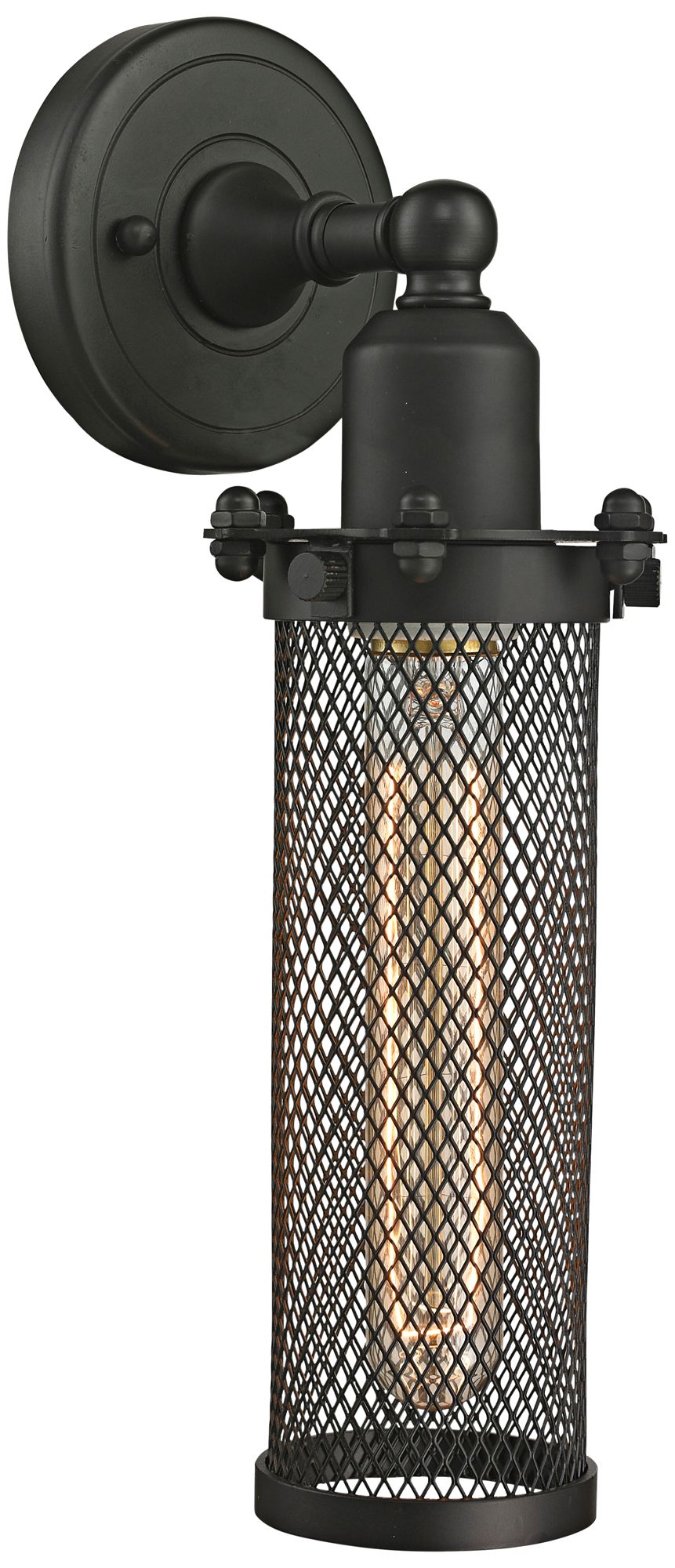 Quincy Hall 12" High Oil-Rubbed Bronze T Wall Sconce