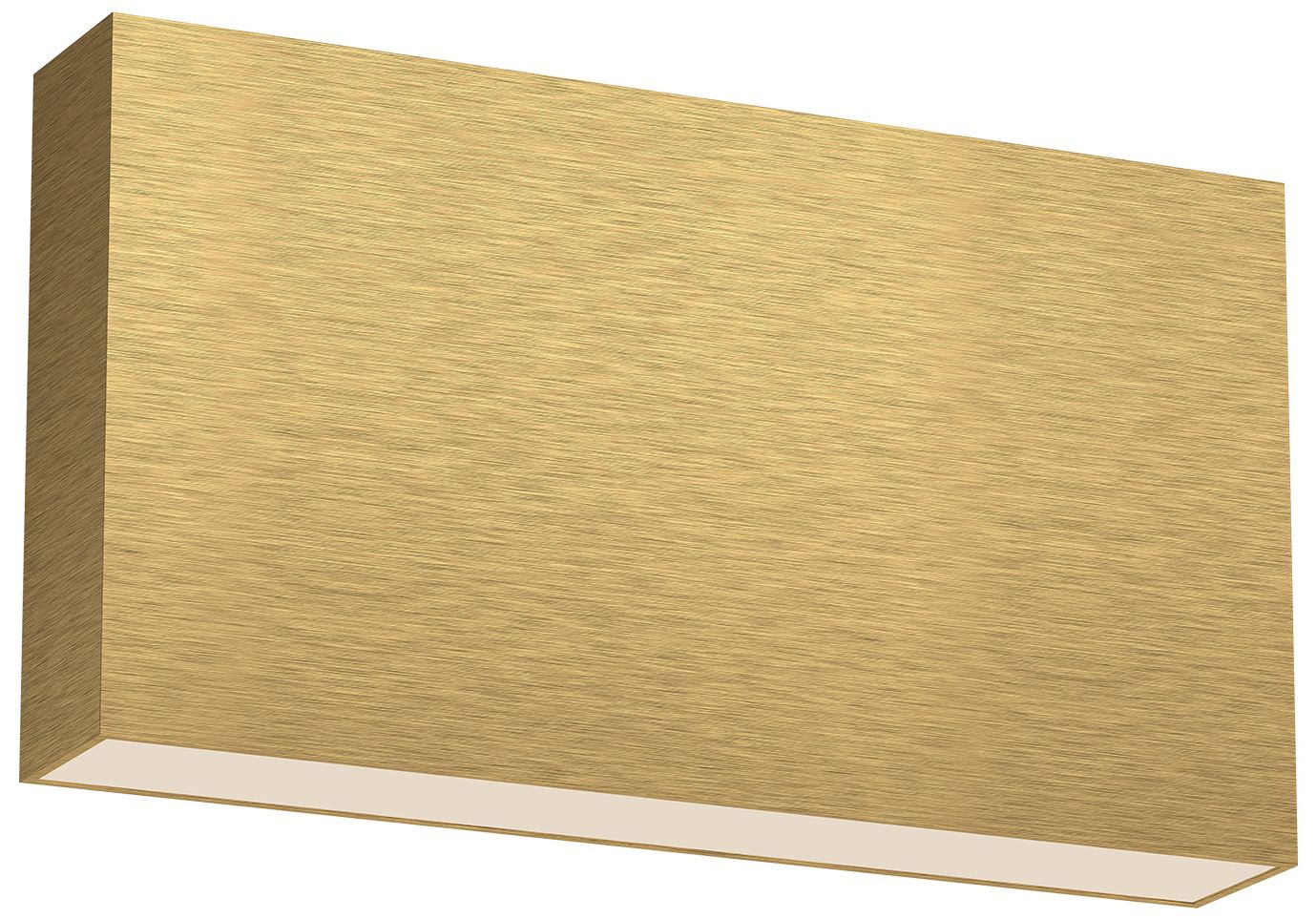 Kuzco Mica Led 10-in Brushed Gold All-terior Wall Sconce