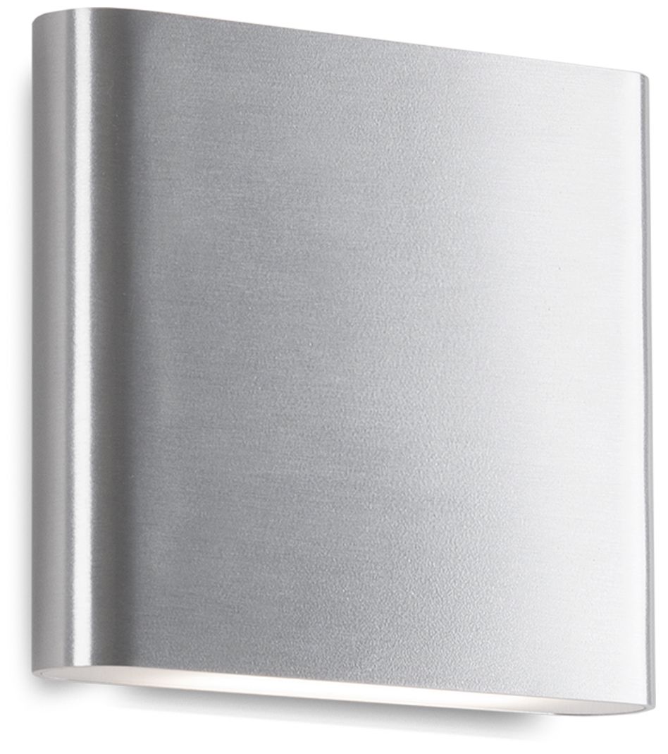 Kuzco Slate Led 6-in Brushed Nickel All-terior Wall Sconce