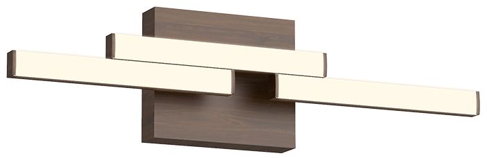 Kuzco Anello Minor Led 18-in Walnut Vanity Light